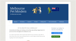 Desktop Screenshot of melbourne-petminders.com.au