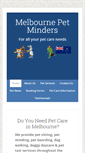 Mobile Screenshot of melbourne-petminders.com.au